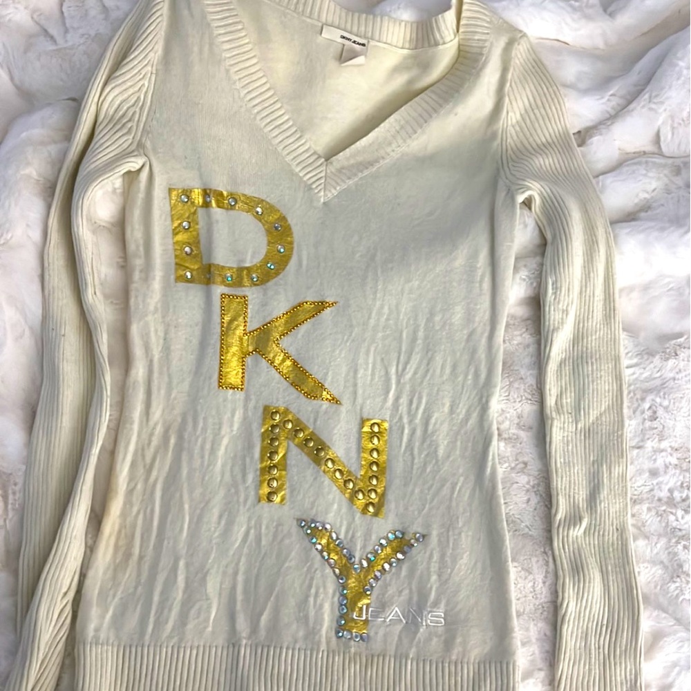V-neck designer sweater